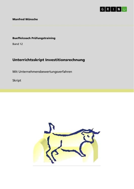 Produktbild: Unterrichtsskript Investitionsrechnung