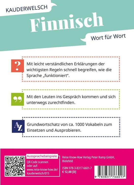 Produktbild: Reise Know-How Sprachf&uuml;hrer Finnisch - Wort f&uuml;r Wort