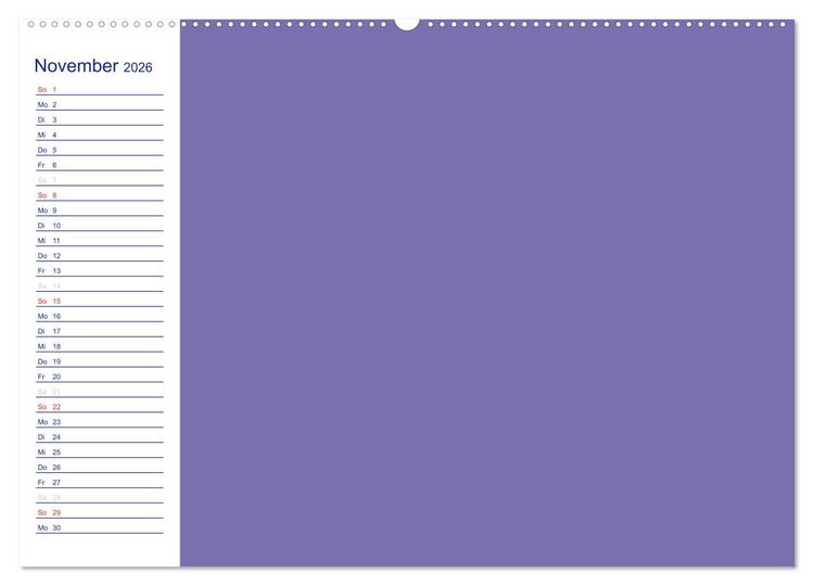 Produktbild: Farbiger Bastelkalender (Wandkalender 2026 DIN A2 quer), CALVENDO Monatskalender