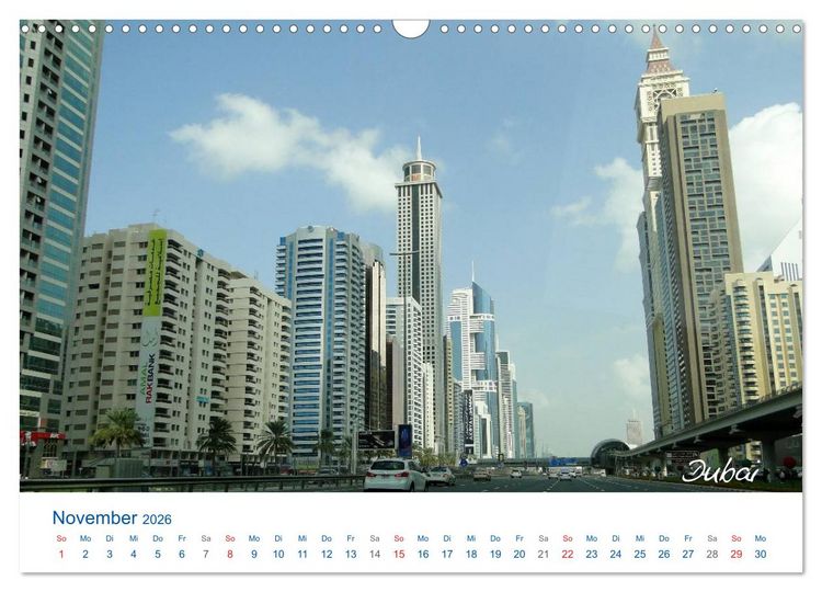 Produktbild: Vereinigte Arabische Emirate (Wandkalender 2026 DIN A3 quer), CALVENDO Monatskalender