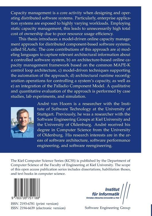 Produktbild: Model-Driven Online Capacity Management for Component-Based Software Systems