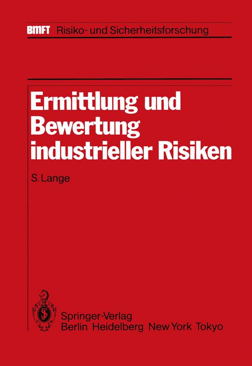 Produktbild: Ermittlung und Bewertung industrieller Risiken