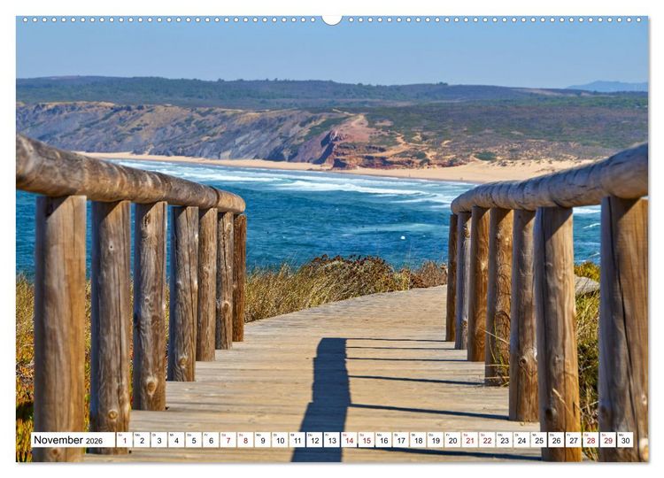 Produktbild: Algarve - Die wilde Westk&uuml;ste Costa Vicentina (hochwertiger Premium Wandkalender 2026 DIN A2 quer), Kunstdruck in Hochglanz