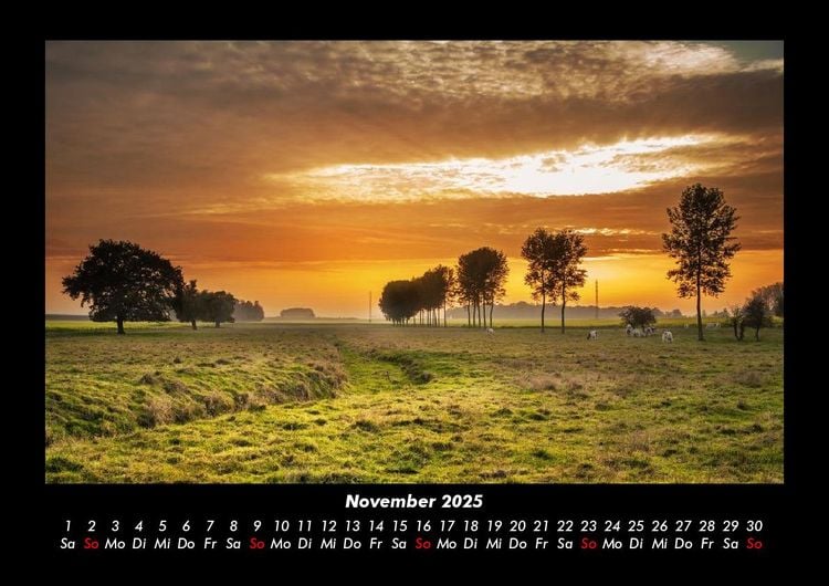 Produktbild: Landschaftskalender 2025 Fotokalender DIN A3