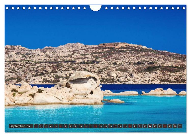 Produktbild: Sardinien - Traumstr&auml;nde am Mittelmeer (Wandkalender 2026 DIN A4 quer), CALVENDO Monatskalender