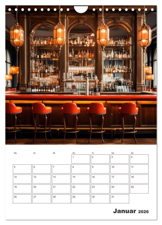 Produktbild: Bar- und Lounge-Atmosph&auml;re (Wandkalender 2026 DIN A4 hoch), CALVENDO Monatskalender