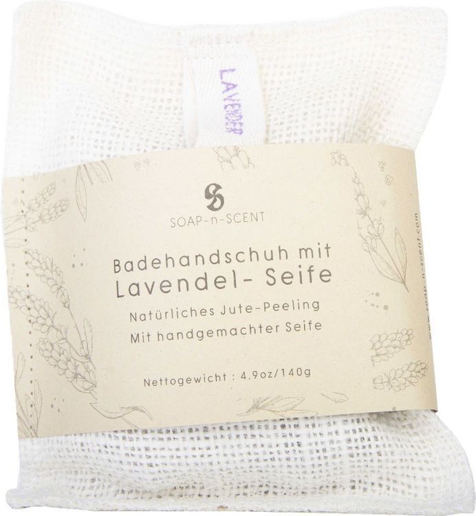Produktbild: Badehandschuh mit Lavendel Duftseife