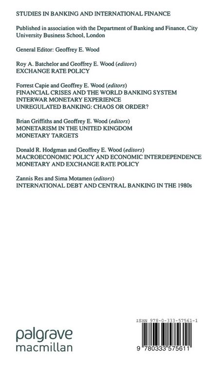Produktbild: Monetary Economics in the 1990s