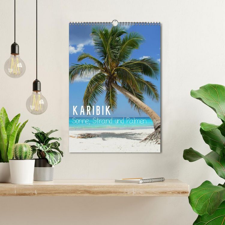 Produktbild: Karibik - Sonne, Strand und Palmen (Wandkalender 2026 DIN A3 hoch), CALVENDO Monatskalender