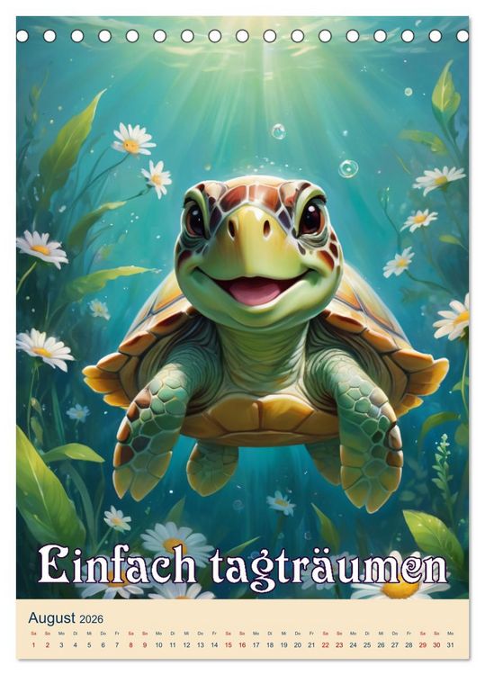 Produktbild: Tierische Leichtigkeit (Tischkalender 2026 DIN A5 hoch), CALVENDO Monatskalender