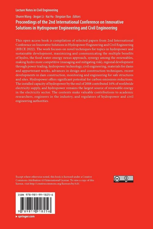 Produktbild: Proceedings of the 2nd International Conference on Innovative Solutions in Hydropower Engineering and Civil Engineering