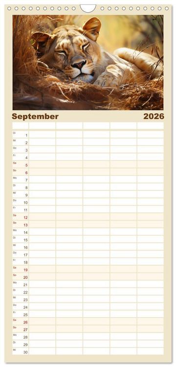 Produktbild: Familienplaner 2026 - Wenn sie schlafen... mit 5 Spalten (Wandkalender, 21 x 45 cm) CALVENDO