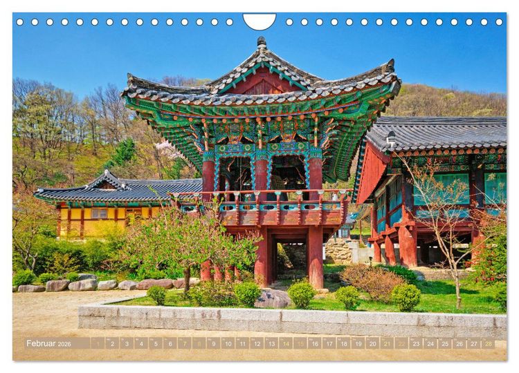 Produktbild: S&uuml;dkorea: Zwischen gelbem und japanischem Meer (Wandkalender 2026 DIN A4 quer), CALVENDO Monatskalender