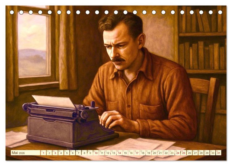 Produktbild: John Steinbeck (Tischkalender 2026 DIN A5 quer), CALVENDO Monatskalender