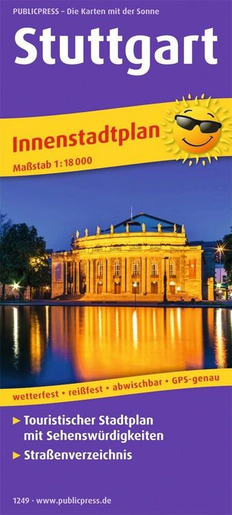 Produktbild: Publicpress Stadtplan Stuttgart 1:18.000