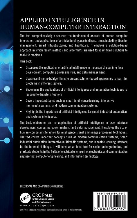 Produktbild: Applied Intelligence in Human-Computer Interaction