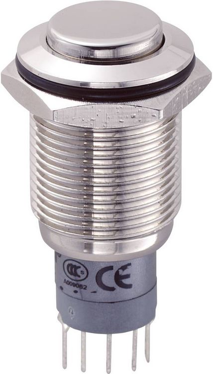 Produktbild: TRU COMPONENTS 701981 LAS2GQH-11Z/N/P Vandalismusgesch&uuml;tzter Druckschalter 250 V/AC 3 A 1 x Ein/Ein rastend 1 St.