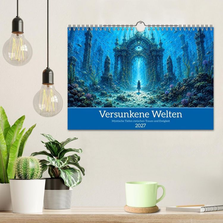 Produktbild: Versunkene Welten &ndash; Mystische Tiefen zwischen Traum und Ewigkeit (Wandkalender 2027 DIN A4 quer), CALVENDO Monatskalender