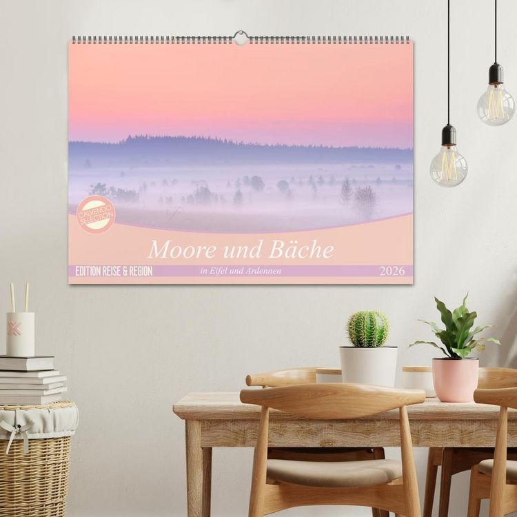 Produktbild: Moore und B&auml;che in Eifel und Ardennen (Wandkalender 2026 DIN A2 quer), CALVENDO Monatskalender