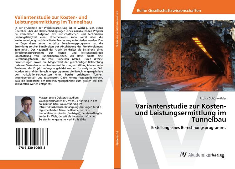 Produktbild: Variantenstudie zur Kosten- und Leistungsermittlung im Tunnelbau