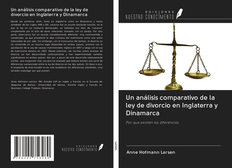 Produktbild: Un an&aacute;lisis comparativo de la ley de divorcio en Inglaterra y Dinamarca
