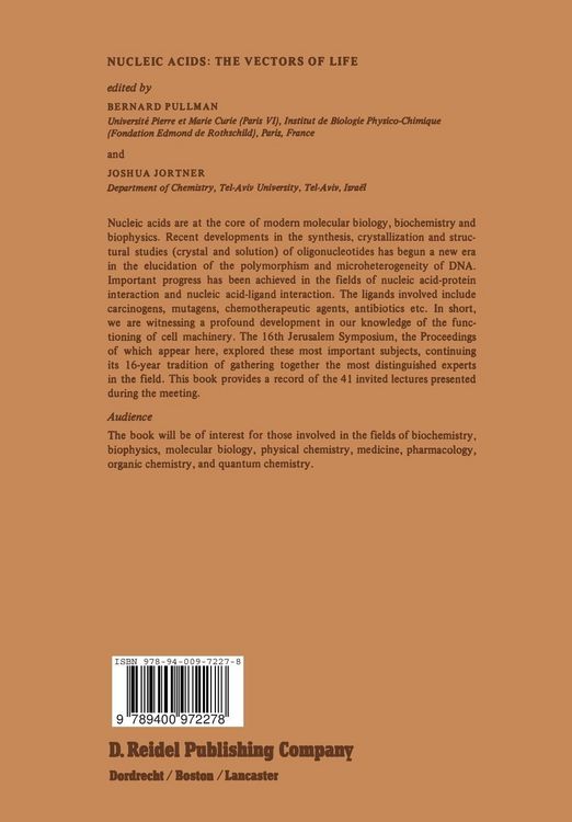 Produktbild: Nucleic Acids: The Vectors of Life