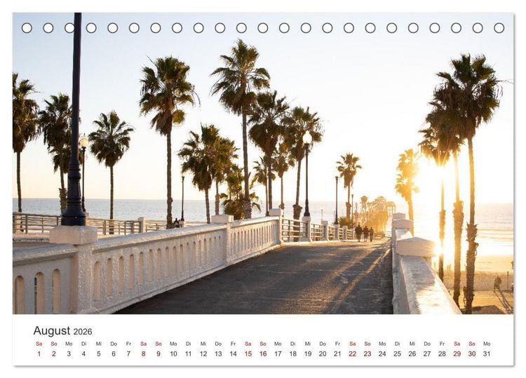 Produktbild: Kalifornien - The Golden State (Tischkalender 2026 DIN A5 quer), CALVENDO Monatskalender