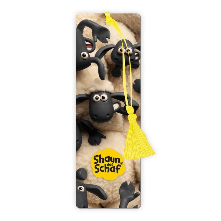 Produktbild: Tr&ouml;tsch Shaun das Schaf 3D-Lesezeichen Schafe Lesezeichen Lentikular