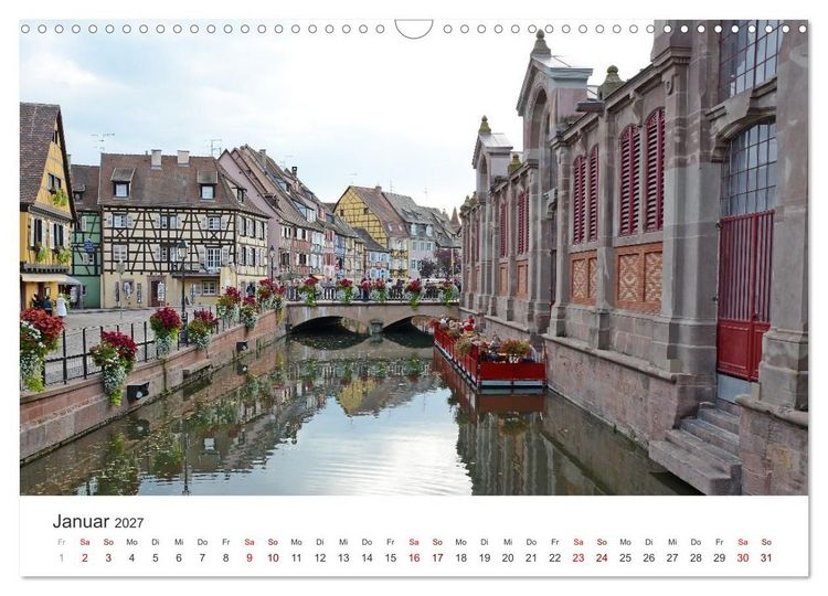 Produktbild: Elsass - von Stra&szlig;burg bis Colmar, zwischen Rhein und Vogesen (Wandkalender 2027 DIN A3 quer), CALVENDO Monatskalender