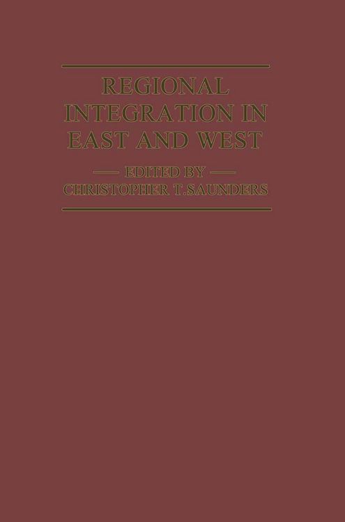 Produktbild: Regional Integration in East and West