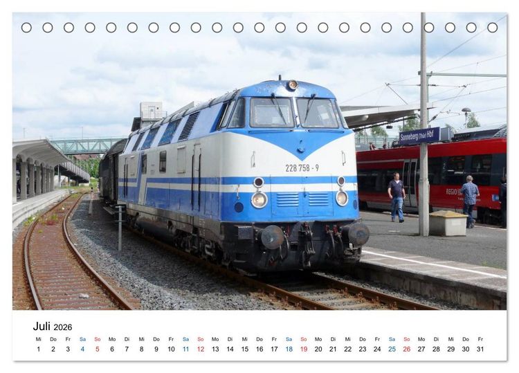 Produktbild: U-Boot trifft Babelsbergerin. Die Baureihen 118 und 119 der Deutschen Reichsbahn (Tischkalender 2026 DIN A5 quer), CALVENDO Monatskalender