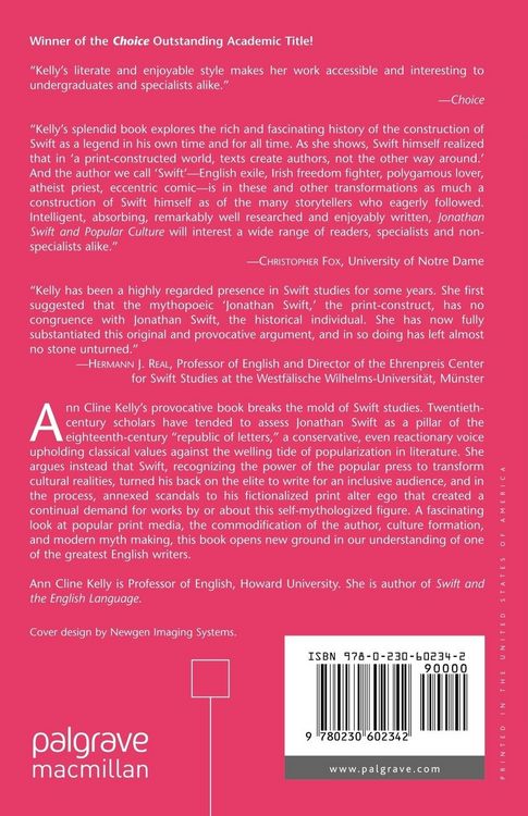 Produktbild: Jonathan Swift and Popular Culture Myth, Media and the Man