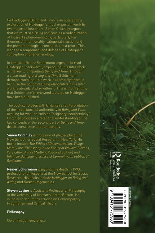 Produktbild: On Heidegger's Being and Time