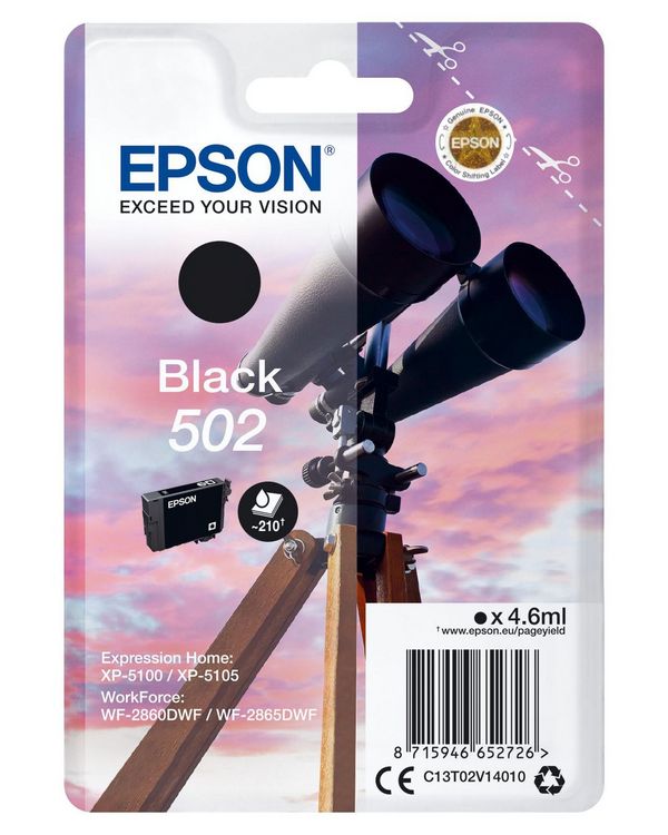 Produktbild: EPSON Druckerpatrone 502 schwarz