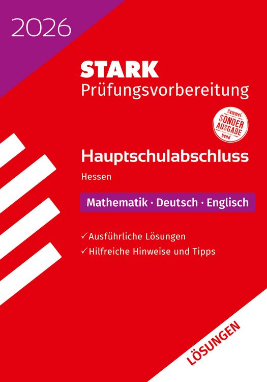Produktbild: STARK Lösungen zu Mathematik, Deutsch, Englisch - Hauptschulabschluss 2026 Hessen - Prüfungsvorbereitung