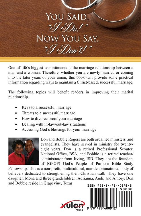Produktbild: You Said, "I Do!" Now You Say, "I Don't!"