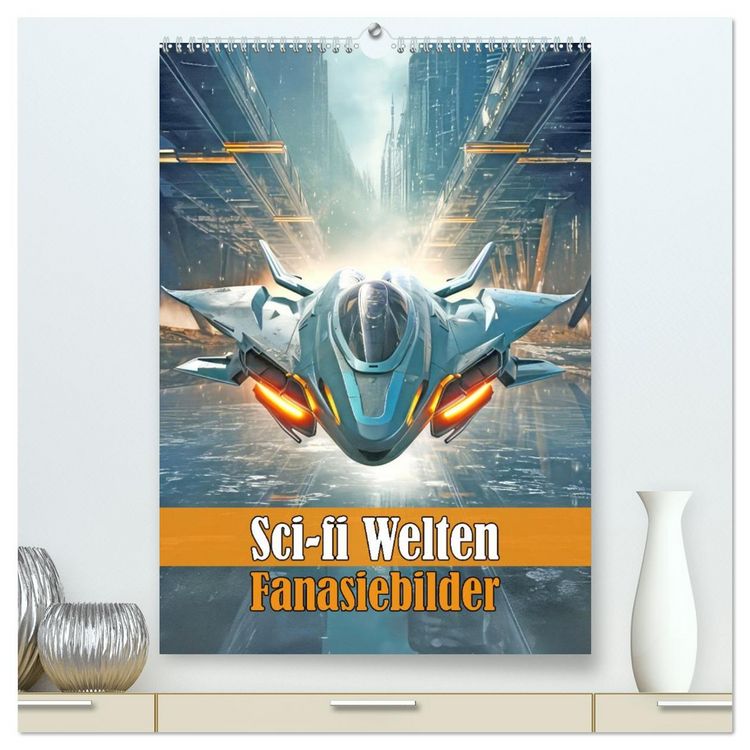 Produktbild: Sci-fi Welten - Fantasiebilder (hochwertiger Premium Wandkalender 2026 DIN A2 hoch), Kunstdruck in Hochglanz