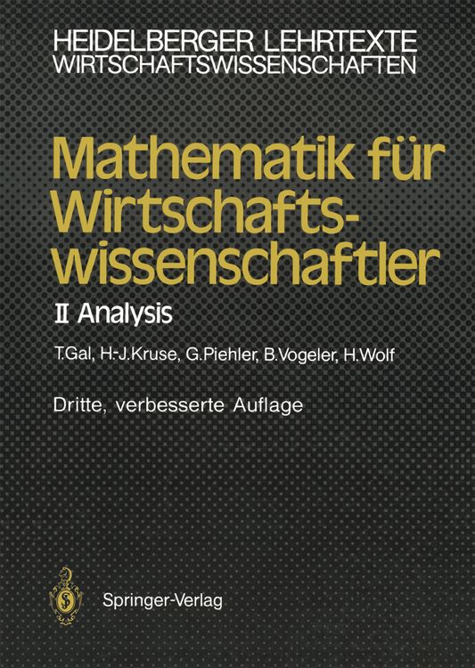 Produktbild: Mathematik f&uuml;r Wirtschaftswissenschaftler