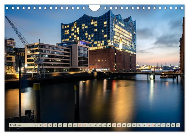 Produktbild: Hamburger N&auml;chte (Wandkalender 2027 DIN A4 quer), CALVENDO Monatskalender