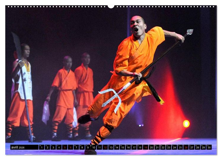 Produktbild: Kung Fu du Mont Song (Calendrier mural 2026 DIN A2 vertical) calendrier de bureau