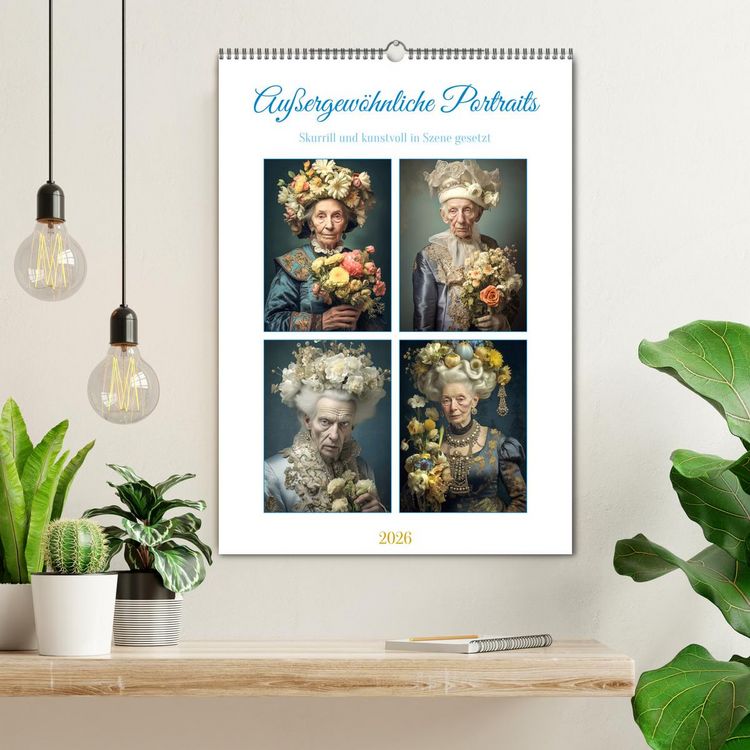 Produktbild: Au&szlig;ergew&ouml;hnliche Portraits (Wandkalender 2026 DIN A2 hoch), CALVENDO Monatskalender