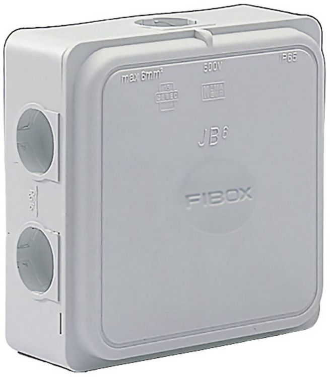 Produktbild: Fibox 8600672 Abzweigkasten (L x B x H) 110 x 110 x 49mm Grau (RAL 7035) IP65 1St.