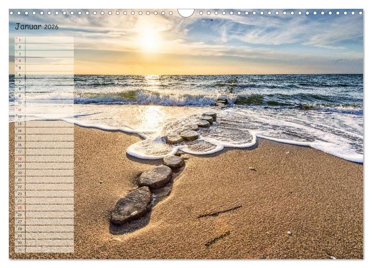 Produktbild: Lichtspiele auf der Halbinsel Dar&szlig; (Wandkalender 2026 DIN A3 quer), CALVENDO Monatskalender