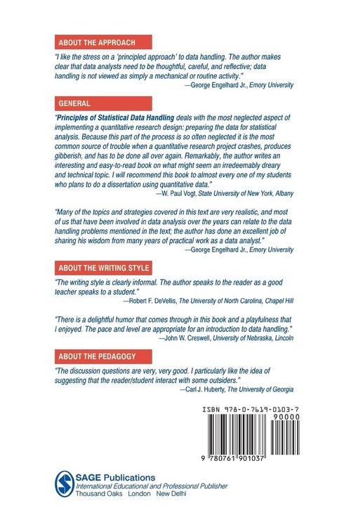 Produktbild: Principles of Statistical Data Handling