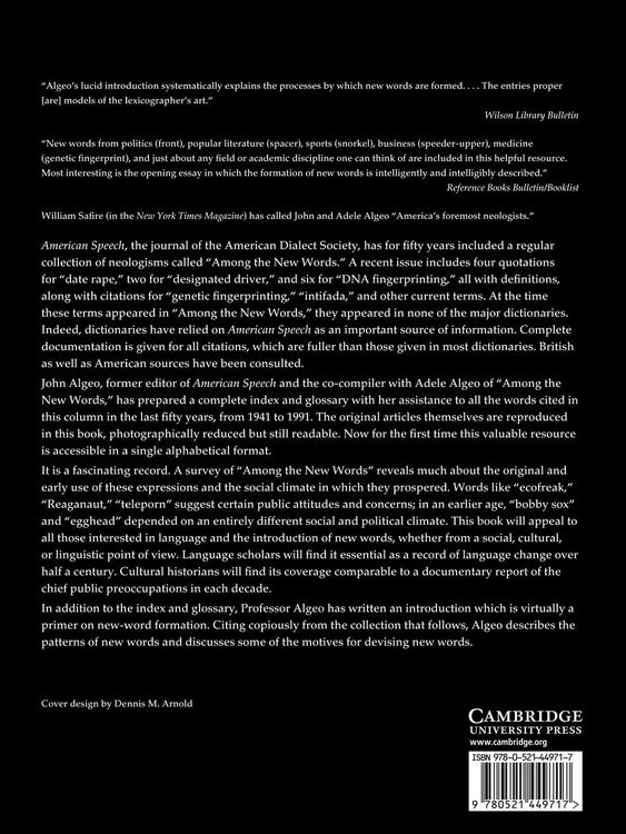 Produktbild: Fifty Years Among the New Words