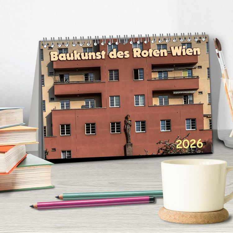 Produktbild: Baukunst des Roten Wien (Tischkalender 2026 DIN A5 quer), CALVENDO Monatskalender