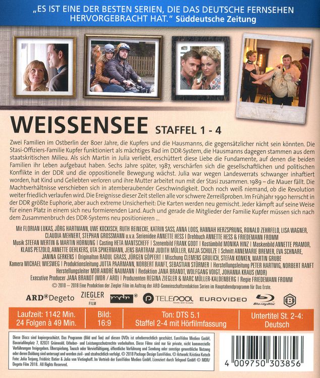 Weissensee - Staffel 1-4 [4 BRs]