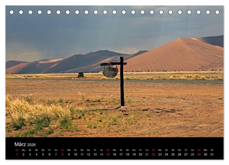Produktbild: Namibia - Sch&ouml;ne Ansichten (Tischkalender 2026 DIN A5 quer), CALVENDO Monatskalender