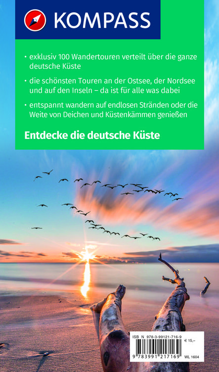 Produktbild: KOMPASS Wanderlust Deutsche K&uuml;ste