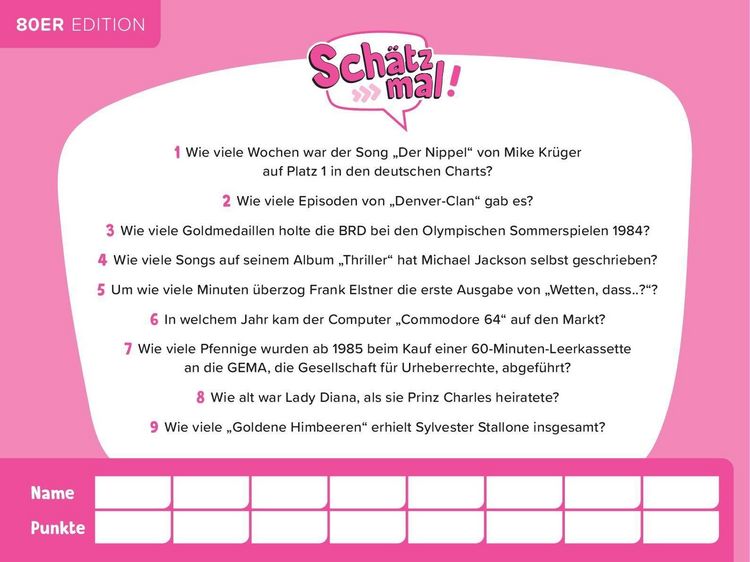 Produktbild: Sch&auml;tz mal! 80er Edition